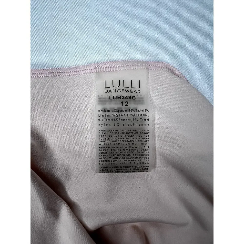 Lulli Dancwear Pink leotard Size 12 Youth kids Leotard DANCE gymnastics NWOT - Picture 3 of 3